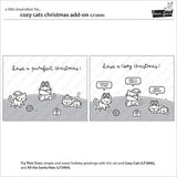 Lawn Fawn - Stamps - Cozy Cats Christmas Add-On