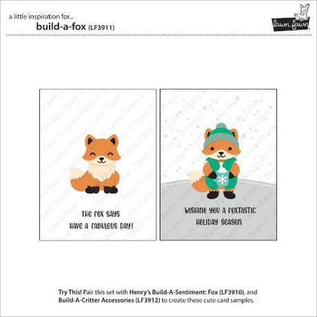 Lawn Fawn - Lawn Cuts - Build-A-Fox Dies