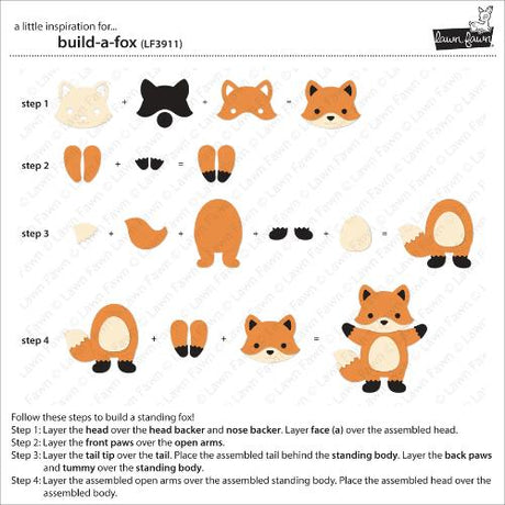 Lawn Fawn - Lawn Cuts - Build-A-Fox Dies