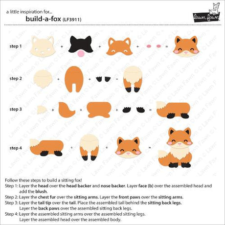 Lawn Fawn - Lawn Cuts - Build-A-Fox Dies