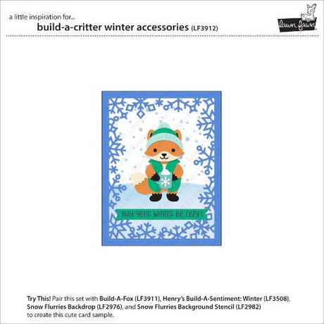 Lawn Fawn - Lawn Cuts - Build-A-Critter Winter Accessories Dies
