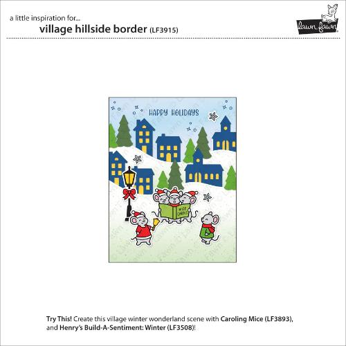 Lawn Fawn - Lawn Cuts - Village Hillside Border Dies
