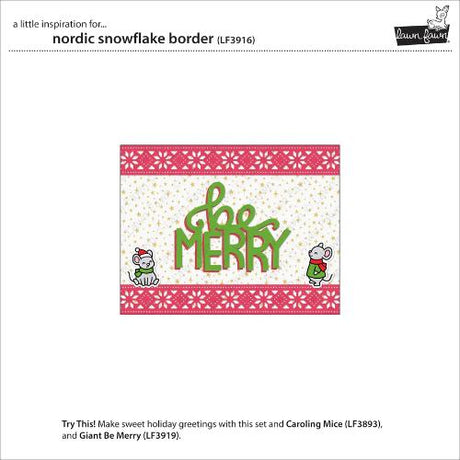Lawn Fawn - Lawn Cuts - Nordic Snowflake Border Die