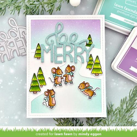 Lawn Fawn - Lawn Cuts - Giant Be Merry Die