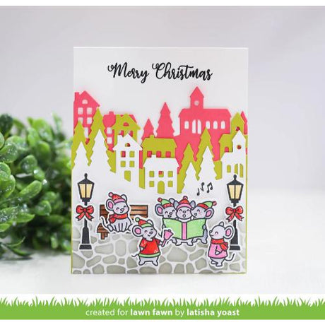 Lawn Fawn - Lawn Clippings - Cobblestone Stencil