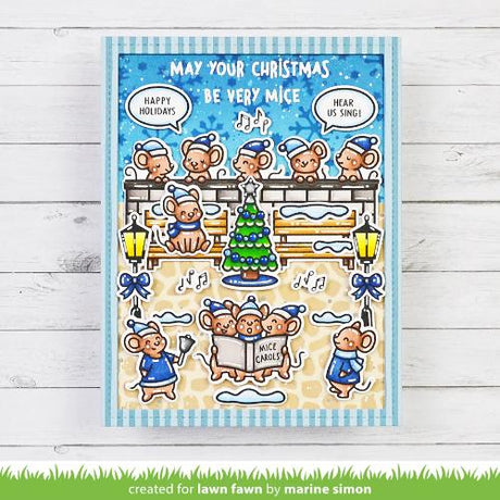 Lawn Fawn - Lawn Clippings - Cobblestone Stencil