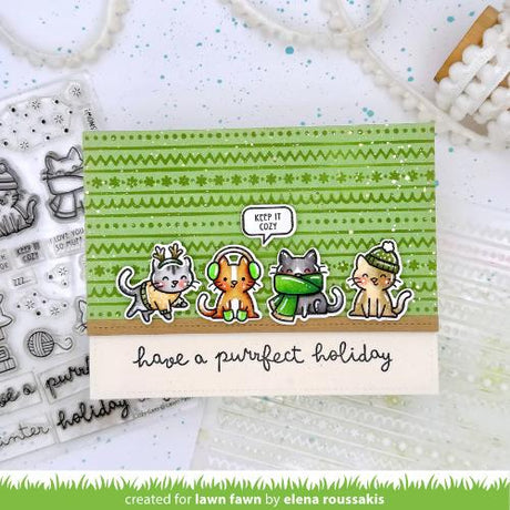 Lawn Fawn - Lawn Clippings - Cozy Sweater Stencil