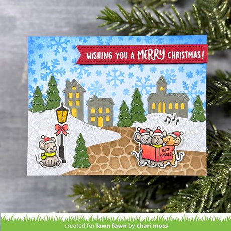 Lawn Fawn - Lawn Clippings - Snowflakes Stencil