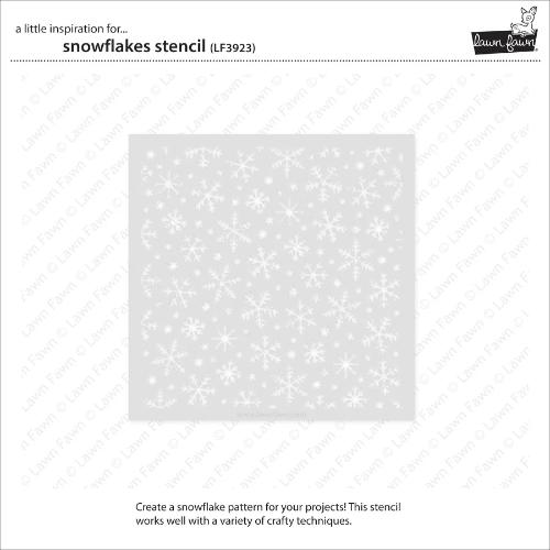 Lawn Fawn - Lawn Clippings - Snowflakes Stencil