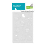 Lawn Fawn - Lawn Clippings - A Mole Lot of Love Coloring Stencils