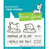 Lawn Fawn - Stamps - A Mole Lot of Love Add-On