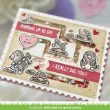 Lawn Fawn - Stamps - A Mole Lot of Love Add-On