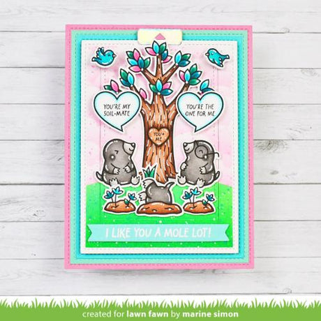 Lawn Fawn - Stamps - A Mole Lot of Love Add-On