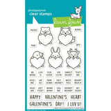 Lawn Fawn - Stamps - Critter Conversation Hearts