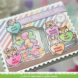 Lawn Fawn - Stamps - Critter Conversation Hearts