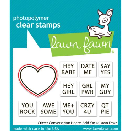 Lawn Fawn - Lawn Cuts - Critter Conversation Hearts Add-On Die