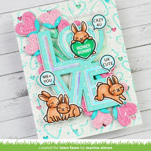 Lawn Fawn - Lawn Cuts - Heart Blooms Dies