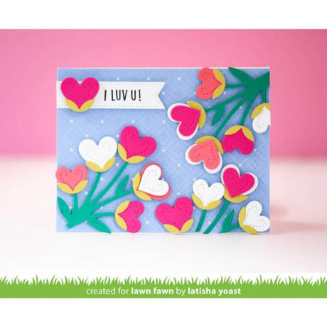 Lawn Fawn - Lawn Cuts - Heart Blooms Dies