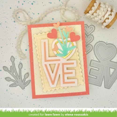 Lawn Fawn - Lawn Cuts - Giant Outlined Love Dies