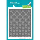 Lawn Fawn - Lawn Cuts - Checkered Hearts Backdrop: Portrait Die