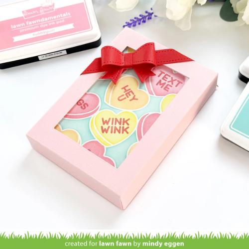 Lawn Fawn - Lawn Clippings - Candy Hearts Stencils