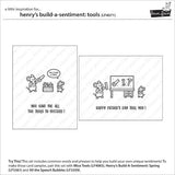 Lawn Fawn - Stamps - Henry's Build-A-Sentiment: Tools