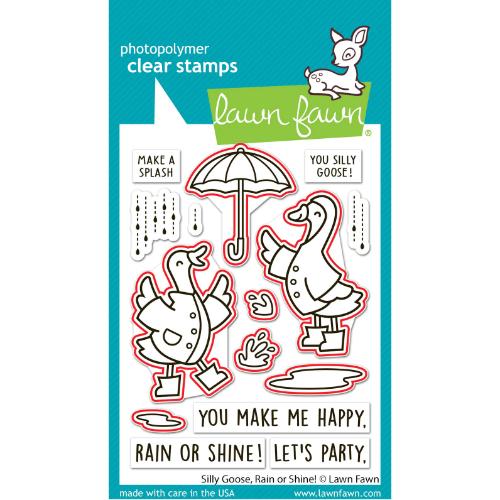 Lawn Fawn - Lawn Cuts - Silly Goose, Rain or Shine! Dies