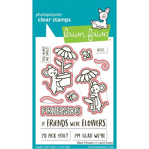 Lawn Fawn - Lawn Cuts - Mice Flowers Dies