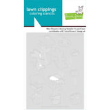 Lawn Fawn - Lawn Clippings - Mice Flowers Coloring Stencils
