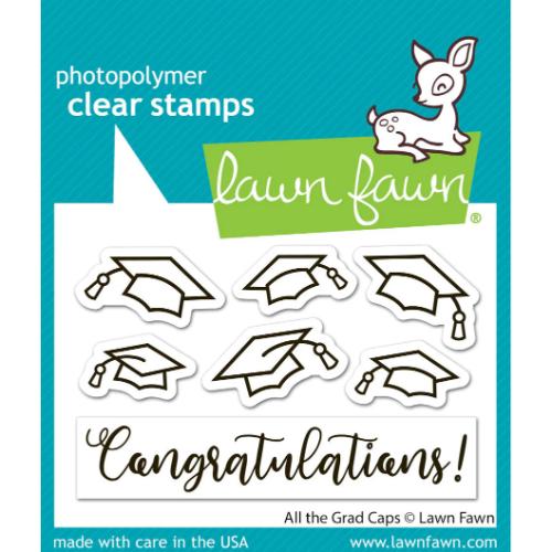 Lawn Fawn - Stamps - All the Grad Caps
