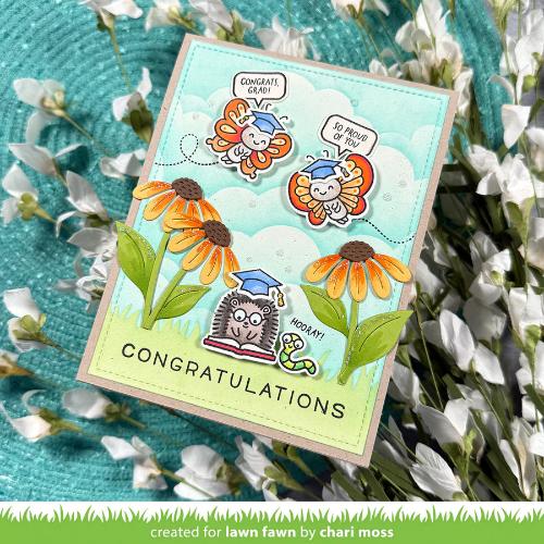 Lawn Fawn - Stamps - All the Grad Caps