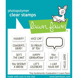 Lawn Fawn - Stamps - Tiny Sentiments: Graduation