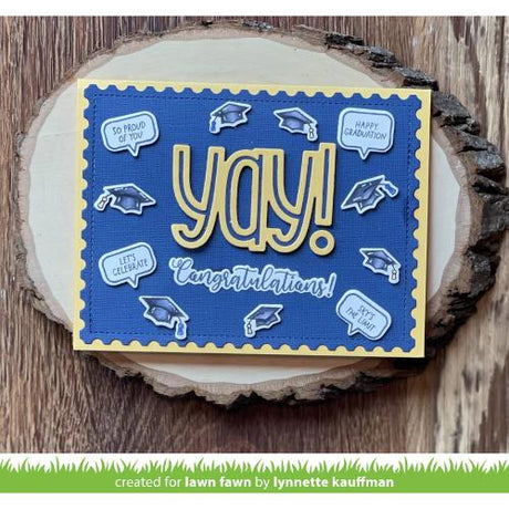 Lawn Fawn - Stamps - Tiny Sentiments: Graduation