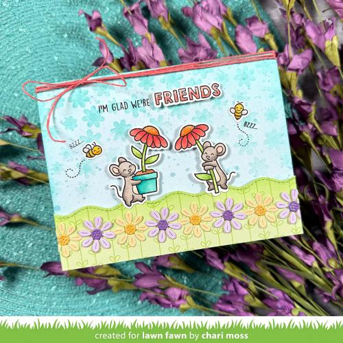 Lawn Fawn - Lawn Cuts - Daisy Border Dies