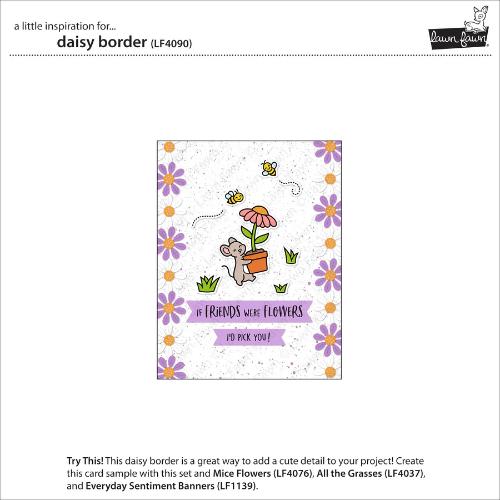 Lawn Fawn - Lawn Cuts - Daisy Border Dies