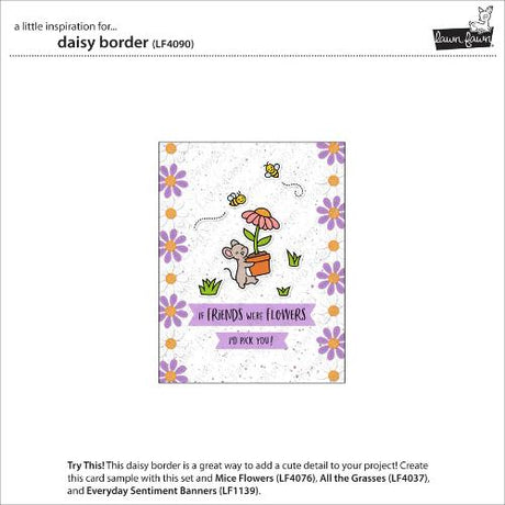 Lawn Fawn - Lawn Cuts - Daisy Border Dies