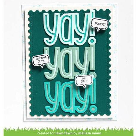Lawn Fawn - Lawn Cuts - Giant Outlined Yay Dies