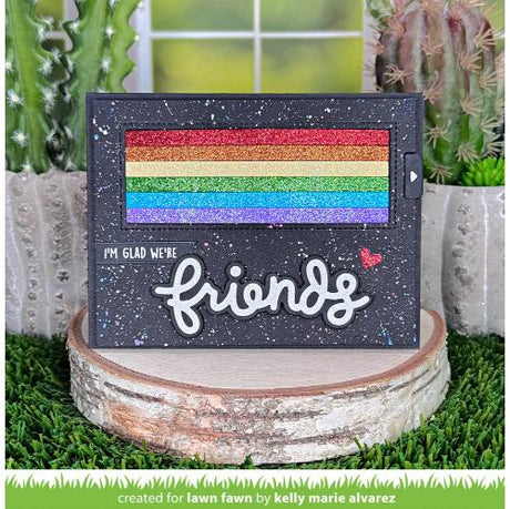 Lawn Fawn - Lawn Cuts - Scripty Friends Outline Add-On Die