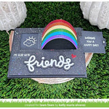 Lawn Fawn - Lawn Cuts - Scripty Friends Outline Add-On Die