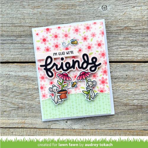 Lawn Fawn - Lawn Cuts - Scripty Friends Outline Add-On Die