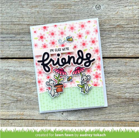 Lawn Fawn - Lawn Cuts - Scripty Friends Outline Add-On Die