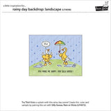 Lawn Fawn - Lawn Cuts - Rainy Day Backdrop: Landscape Dies
