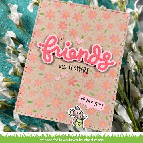 Lawn Fawn - Lawn Clippings - Spring Flowers Stencils