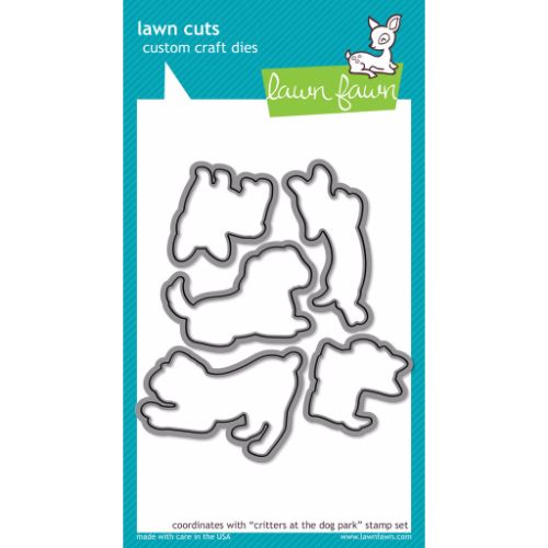Lawn Fawn - Critters At The Dog Park - Lawn Cuts - Krafters Cart