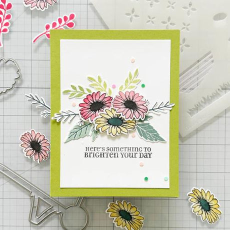 Gina K Designs - STENCIL- Daisies Bloom