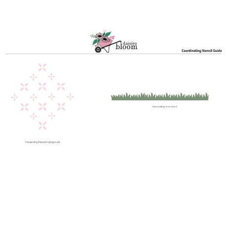 Gina K Designs - STENCIL- Daisies Bloom