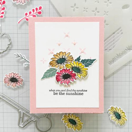 Gina K Designs - STENCIL- Daisies Bloom