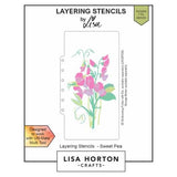 Lisa Horton Crafts Layering Stencils - Sweet Pea