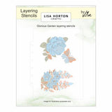 Lisa Horton Crafts Layering Stencils Glorious Garden