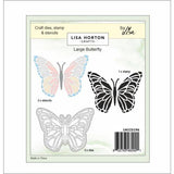 Lisa Horton Crafts XL Layering Stencils And Die Butterfly